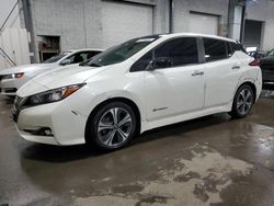 Salvage cars for sale from Copart Ham Lake, MN: 2018 Nissan Leaf S