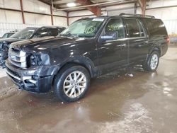 Salvage cars for sale at Lansing, MI auction: 2015 Ford Expedition EL Limited