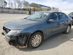 Salvage cars for sale at Spartanburg, SC auction: 2012 Ford Fusion Hybrid