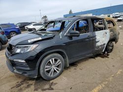 Salvage cars for sale from Copart Woodhaven, MI: 2018 Honda Pilot EXL