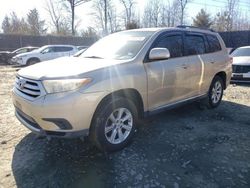 Salvage cars for sale at Waldorf, MD auction: 2011 Toyota Highlander Base