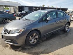 Salvage cars for sale at Fresno, CA auction: 2013 Honda Civic LX