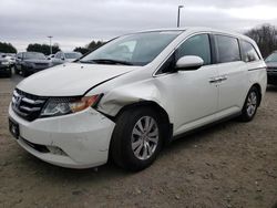 Salvage cars for sale at East Granby, CT auction: 2016 Honda Odyssey EXL