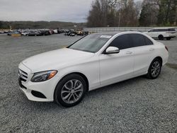 Salvage cars for sale at Concord, NC auction: 2016 Mercedes-Benz C 300 4matic