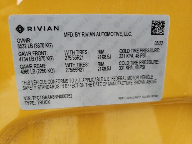 2022 Rivian R1T Adventure