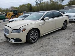 Salvage cars for sale at Augusta, GA auction: 2018 Lincoln Continental Select