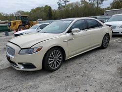 Lincoln Continental salvage cars for sale: 2018 Lincoln Continental Select