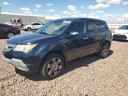 Salvage cars for sale at Phoenix, AZ auction: 2009 Acura MDX Technology