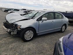 Salvage cars for sale from Copart Antelope, CA: 2007 Honda Civic Hybrid