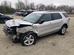 Salvage cars for sale from Copart Waldorf, MD: 2016 Ford Explorer XLT