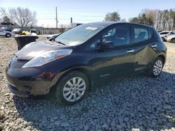 Salvage cars for sale from Copart Mebane, NC: 2015 Nissan Leaf S