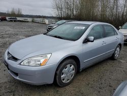 Salvage cars for sale from Copart Arlington, WA: 2005 Honda Accord LX