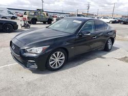 Salvage cars for sale at Sun Valley, CA auction: 2018 Infiniti Q50 Pure