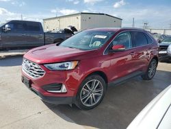 Salvage cars for sale at Haslet, TX auction: 2019 Ford Edge Titanium