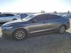 Salvage cars for sale at Antelope, CA auction: 2017 Ford Fusion S