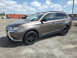 Salvage cars for sale at Homestead, FL auction: 2018 Mitsubishi Outlander SE