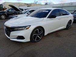 Salvage cars for sale at New Britain, CT auction: 2021 Honda Accord Sport