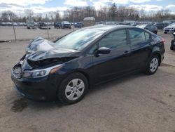 Salvage cars for sale from Copart Chalfont, PA: 2018 KIA Forte LX