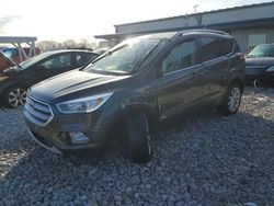 Salvage cars for sale at Wayland, MI auction: 2018 Ford Escape Titanium