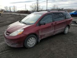 Salvage cars for sale from Copart Montreal Est, QC: 2008 Toyota Sienna CE