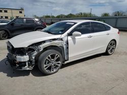 Salvage cars for sale at Wilmer, TX auction: 2017 Ford Fusion Titanium