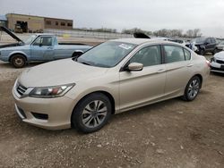 Salvage cars for sale from Copart Kansas City, KS: 2013 Honda Accord LX