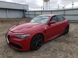 Salvage cars for sale at Chicago Heights, IL auction: 2017 Alfa Romeo Giulia Quadrifoglio