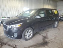 Salvage cars for sale from Copart Franklin, WI: 2016 KIA Sedona LX