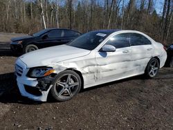 Vehiculos salvage en venta de Copart Bowmanville, ON: 2015 Mercedes-Benz C 300 4matic