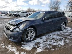 Salvage cars for sale from Copart London, ON: 2011 Infiniti G37