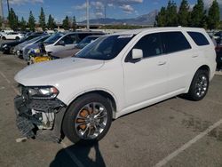 Salvage cars for sale from Copart Rancho Cucamonga, CA: 2019 Dodge Durango GT
