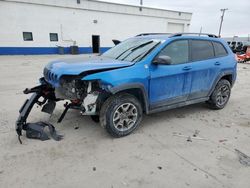 Salvage cars for sale at Farr West, UT auction: 2021 Jeep Cherokee Trailhawk