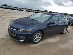 Salvage cars for sale from Copart San Antonio, TX: 2017 Chevrolet Malibu LS