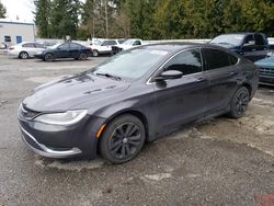 Salvage cars for sale from Copart Arlington, WA: 2016 Chrysler 200 Limited