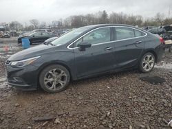 Salvage cars for sale from Copart Chalfont, PA: 2016 Chevrolet Cruze Premier