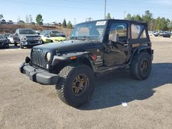 Jeep Wrangler Sport salvage cars for sale: 2017 Jeep Wrangler Sport