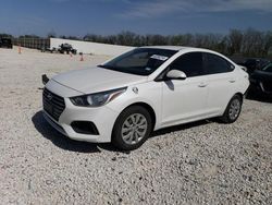 Salvage cars for sale at New Braunfels, TX auction: 2019 Hyundai Accent SE
