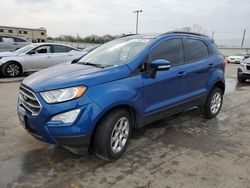 Salvage cars for sale at Wilmer, TX auction: 2022 Ford Ecosport SE