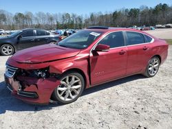 Salvage cars for sale from Copart Charles City, VA: 2014 Chevrolet Impala LT