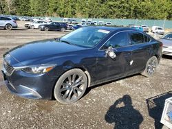 Mazda 6 Grand Touring salvage cars for sale: 2016 Mazda 6 Grand Touring