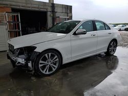 Mercedes-Benz C300 salvage cars for sale: 2017 Mercedes-Benz C300