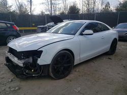 Salvage cars for sale at Waldorf, MD auction: 2013 Audi A5 Premium Plus