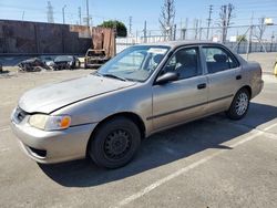 Salvage cars for sale at Wilmington, CA auction: 2001 Toyota Corolla CE