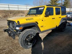 Salvage cars for sale from Copart Davison, MI: 2021 Jeep Wrangler Unlimited Sport