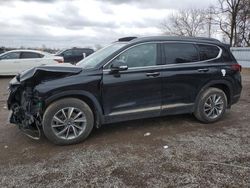 Salvage cars for sale from Copart London, ON: 2019 Hyundai Santa FE SEL