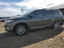 Salvage cars for sale from Copart Phoenix, AZ: 2013 Toyota Highlander Base