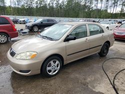 Toyota salvage cars for sale: 2006 Toyota Corolla CE