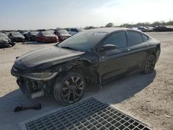 Salvage cars for sale at San Antonio, TX auction: 2015 Chrysler 200 S