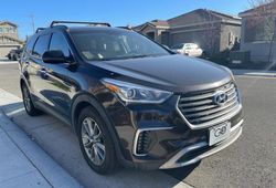 Hyundai Santa FE salvage cars for sale: 2017 Hyundai Santa FE SE