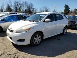 Salvage cars for sale from Copart Portland, OR: 2010 Toyota Corolla Matrix